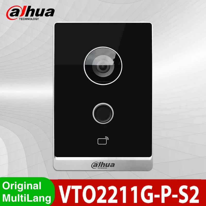 Dahua-videoportero VTO2211G-WP para puerta, intercomunicador con micrófono incorporado, P2P, estación de puerta en la nube, VTO2211G-P, PoE, IP,