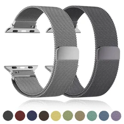 Milanese Strap For Apple Watch Bands 44mm 40mm 45mm 49mm 41mm 46mm 42 44mm Bracelet IWatch Series 10 9 6 5 SE 7 8 Ultra 2 Strap