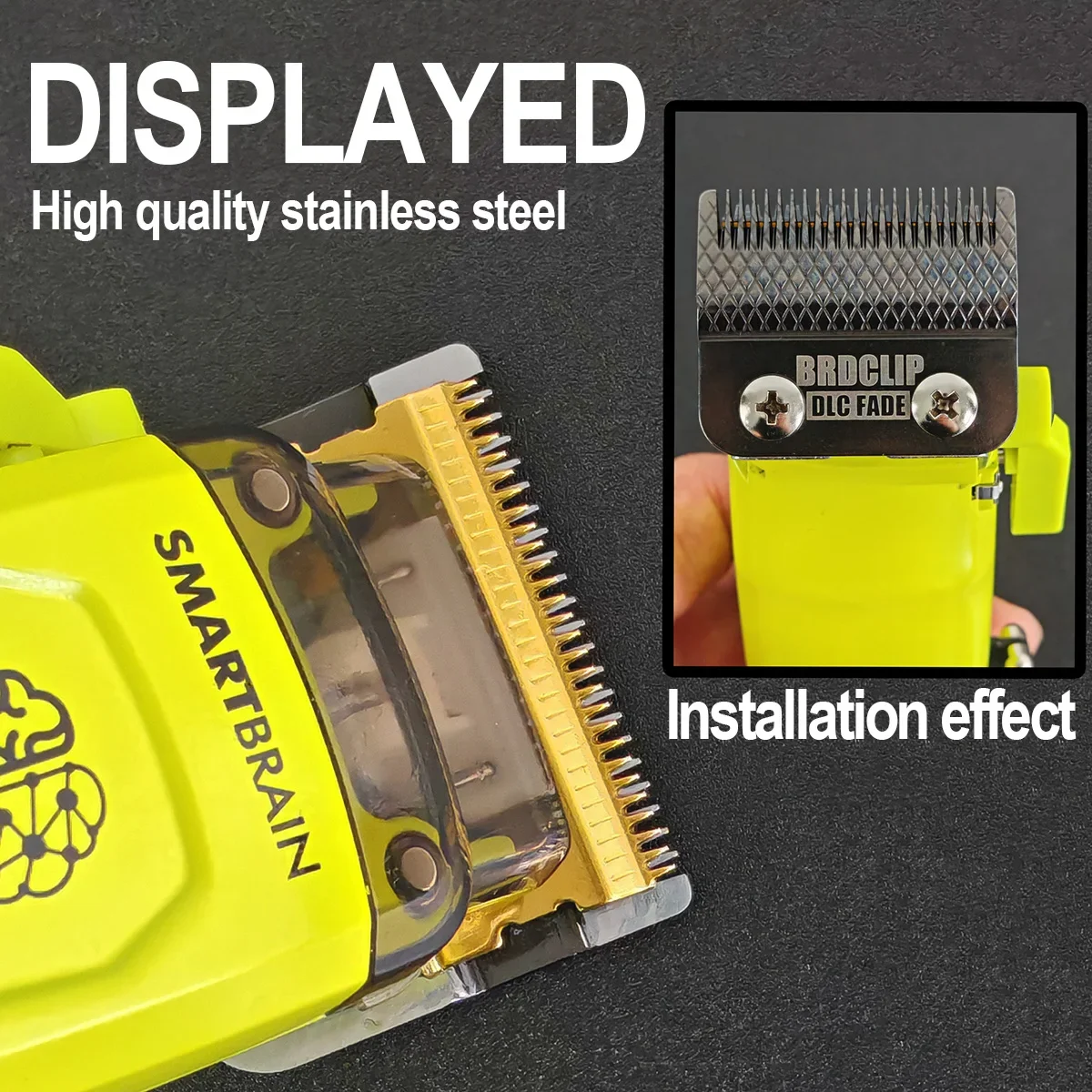 Профессиональное лезвие BRDCLIP 808E, оригинальное сменное, подходит для режущей головки M10/M5/M5F/WAHL/MRD/Gamma, лезвие FADE 5CR13