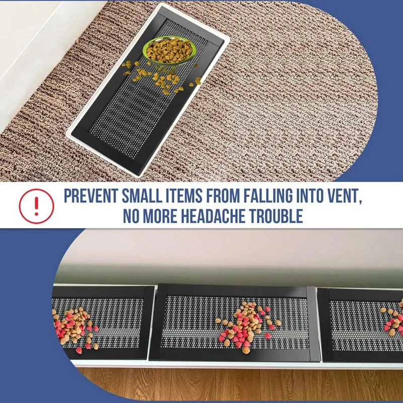 Copertura magnetica per la ventilazione del pavimento Copertura per schermo di ventilazione dell'aria da 4X10 pollici in PVC per il pavimento del soffitto della parete Cattura detriti