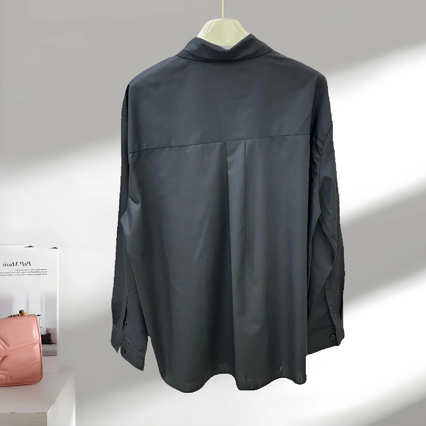 

Европейская новая корейская версия тяжелых крыльев ангела для женщин, модная универсальная рубашка, элегантный стиль маленького канеля