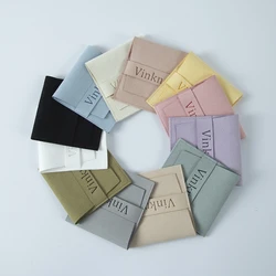100Pcs/Lot Customize Logo Velvet Jewelry Pouches Wholesale Personalized Party Packaging Microfiber Envelope Ring Holder Gift Bag
