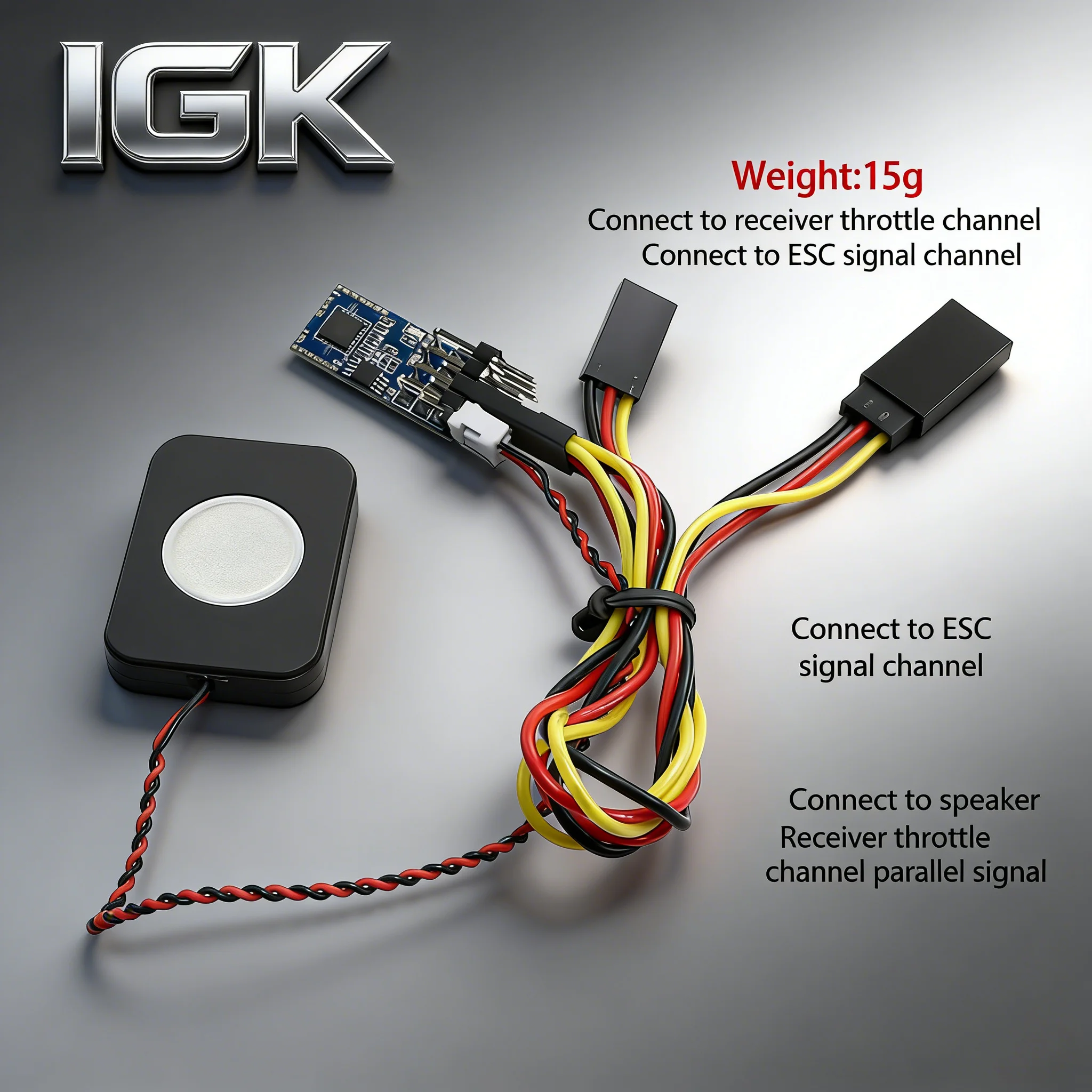 5V Mini RC Engine Sound Module for 1/18 1/24 1/28 1/35 RC Crawler Truck & On-Road Car (Gas/Diesel) view 5