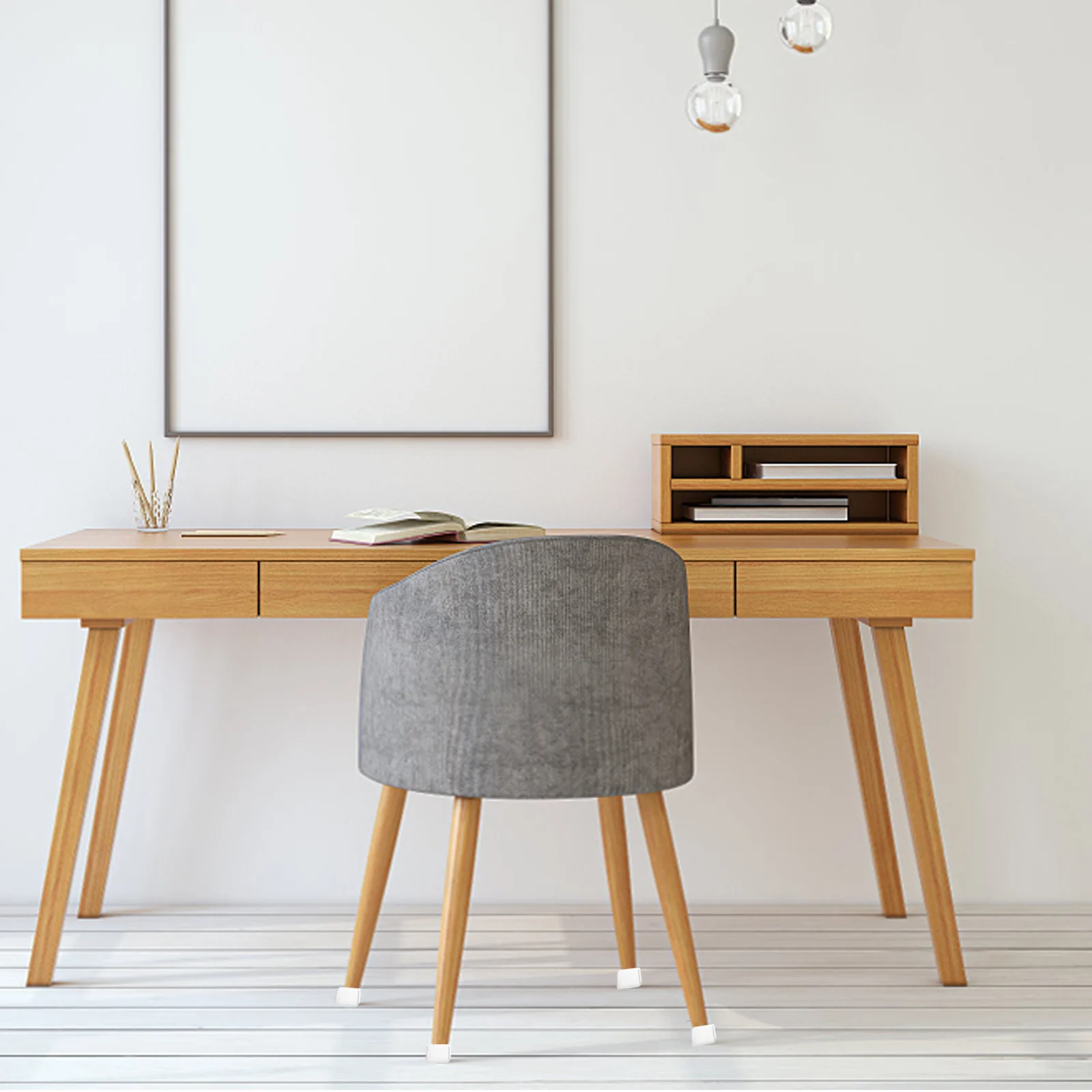 24 Uds. Cubierta antideslizante para base de silla, accesorios para pies de muebles, almohadillas, alfombrilla para el suelo, tapas para taburetes, fundas para patas de Gel de sílice, cojín