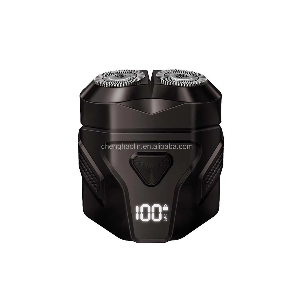 Portable Type C Rechargeable Design Dual Floating Blade System Efficient Grooming Durable Electric Shaver