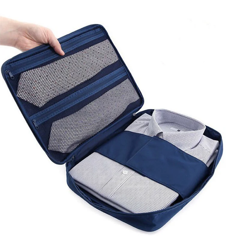 Fashion Men's Oxford Coth Waterproof Outdoor Travel Clothes Storage Bag Tie Shirt Anti Wrinkle Clothing Storage bags
