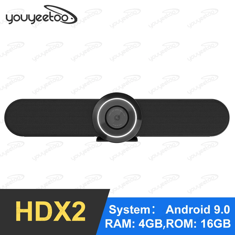 

HDX2 4 in 1 Video Conference System Simple and more efficient 1080p@30fps 90°FOV Bluetooth 5.0 Android 9.0 RAM 4GB ROM 16GB