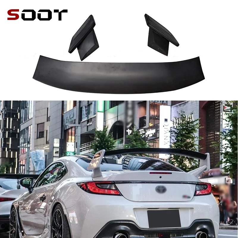 

For Toyota GR86 Subaru BRZ Carbon Fiber Tail fins Rear Trunk Spoiler Guide Wing Rear Wing Car Trunk Diverter Auto Parts