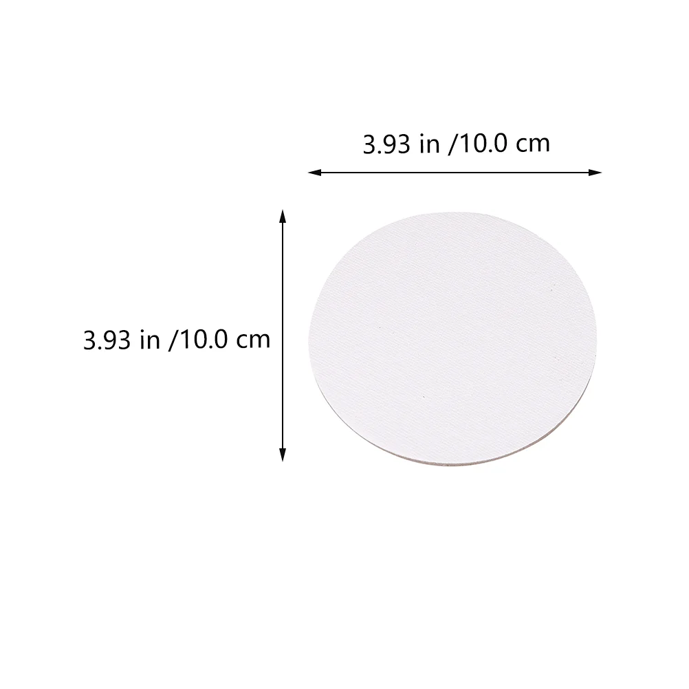 Painting Canvases Round Oil Board Drawing Frame Pure Cotton White Cardboard