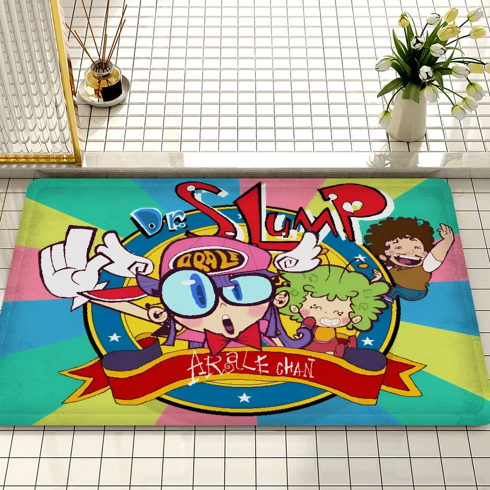 Dr Slump Floor Mat Rectangle Anti-slip Home Soft Badmat Front Door Indoor Outdoor Mat Welcome Doormat