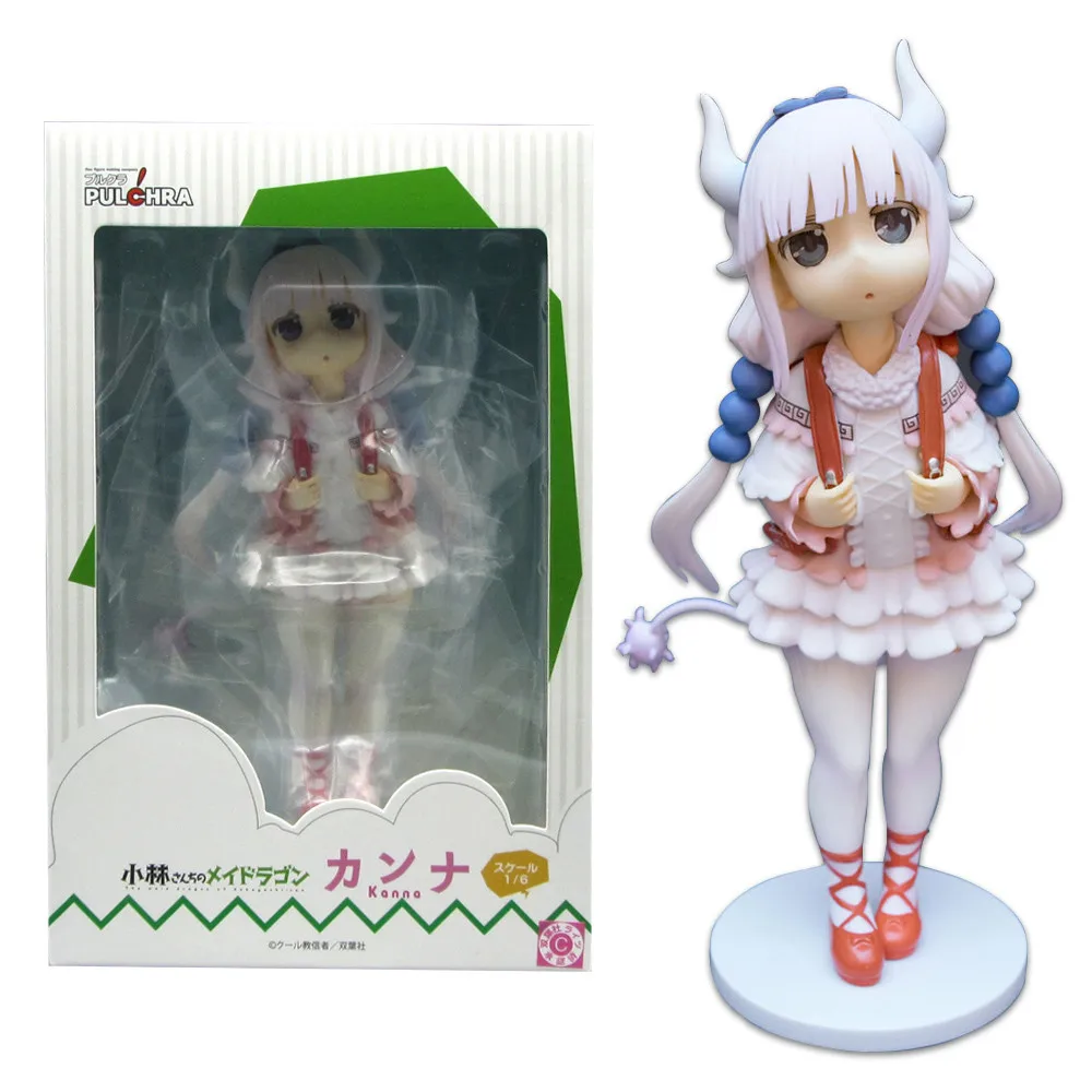 18cm Cute Kobayashi san Chi No Maid Kanna Kamui Anime Miss Kobayashi's Dragon Maid Action Figure PVC KannaKamui Model Toy Gift