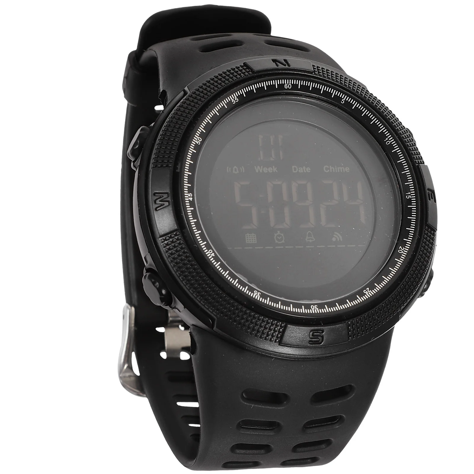 

Comfortable Professional Step Count Watch Black Waterproof Outdoor Use Large Screen Display Timing Mountain Climbing Alarm