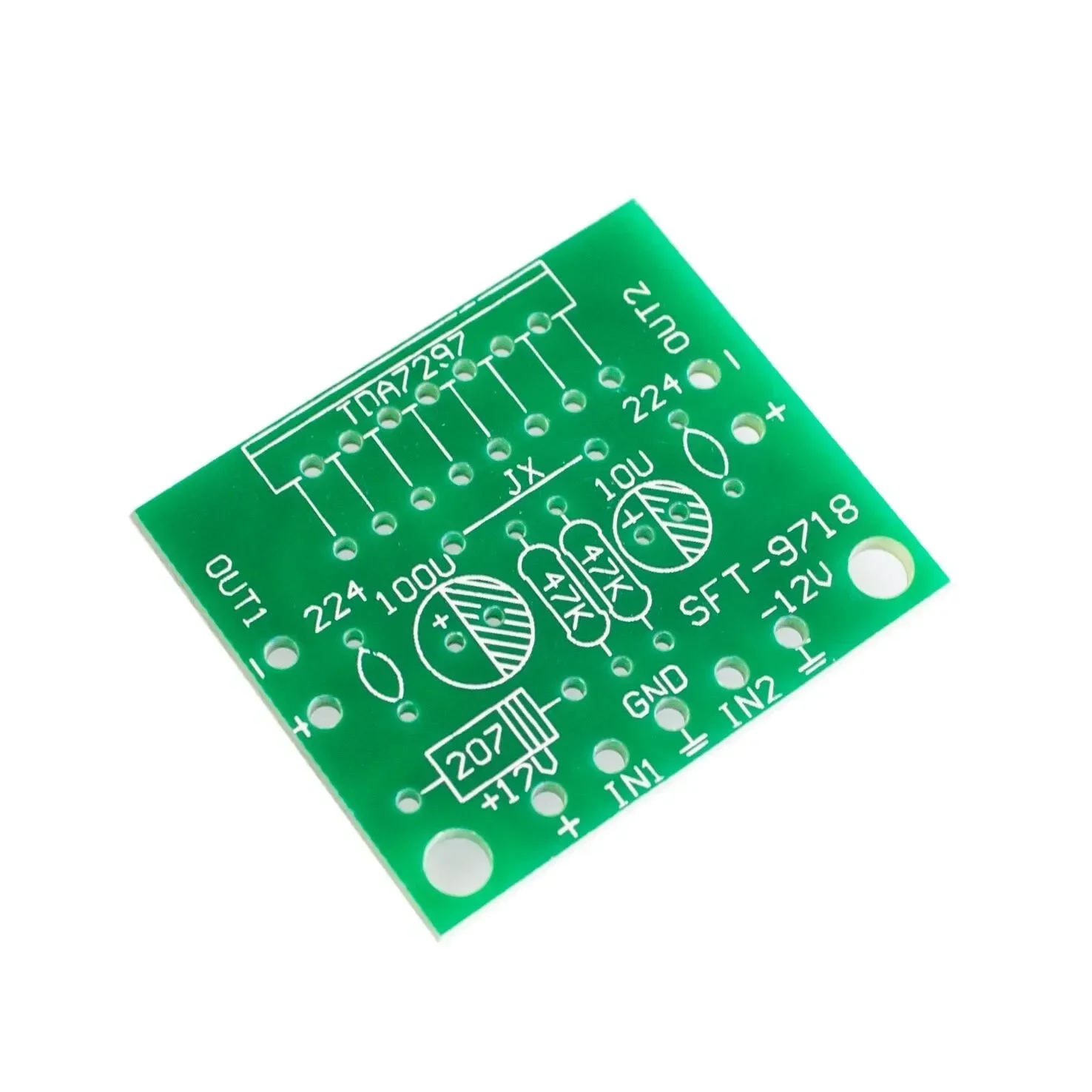 1set TDA7297 amplifier board spare parts dc 12v grade 2.0 dual audio encoding 15w electronic diy kit