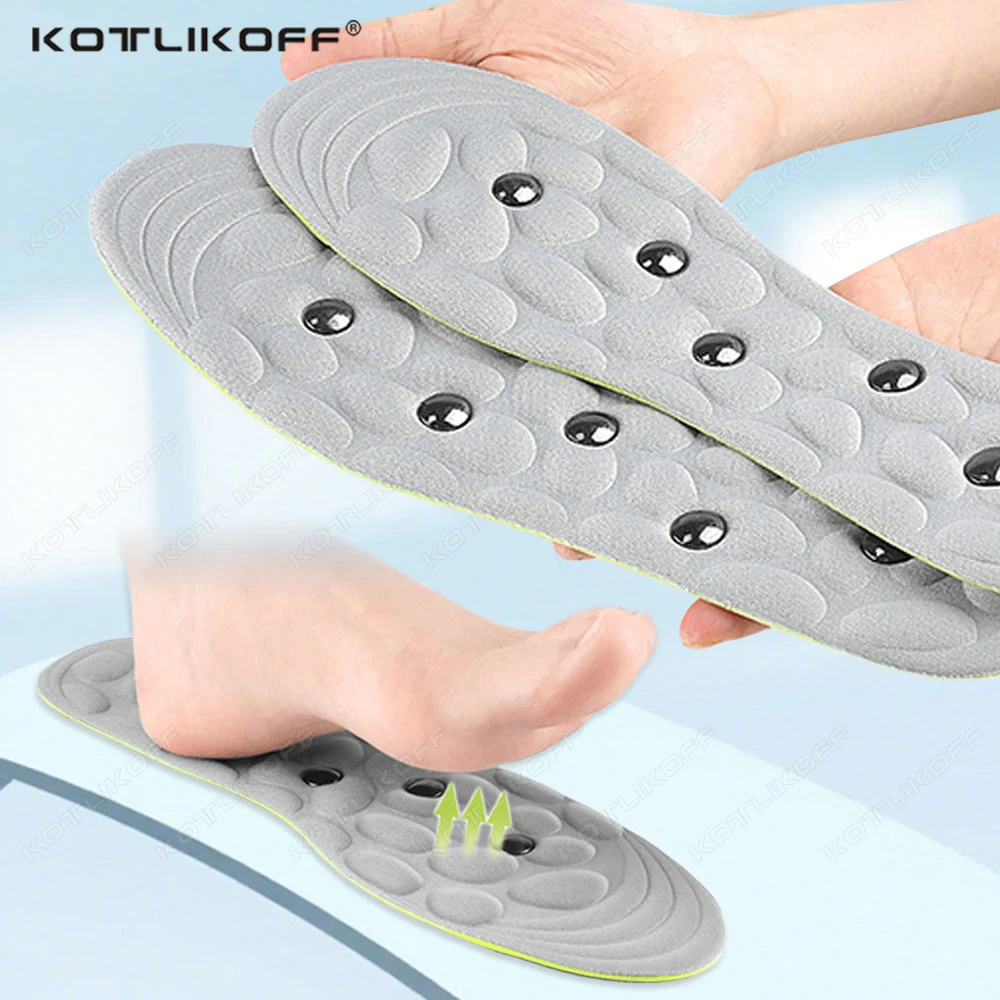 KOTLIKOFF Sports Magnetic Therapy Insoles Massage Foot Weight Loss Slimming Acupressure Insole Anti-fatigue Health Care Shoe Pad
