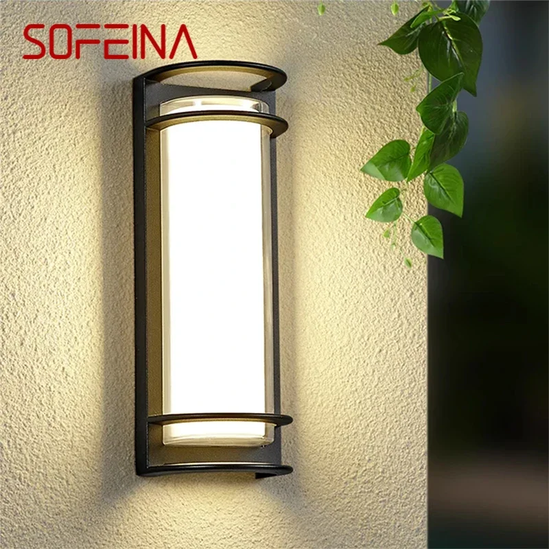 

SOFEINA Contemporary LED Outdoor Wall Lamps Electric Simplicity Waterproof Balcony Hallway Courtyard Villa Gate Hotel