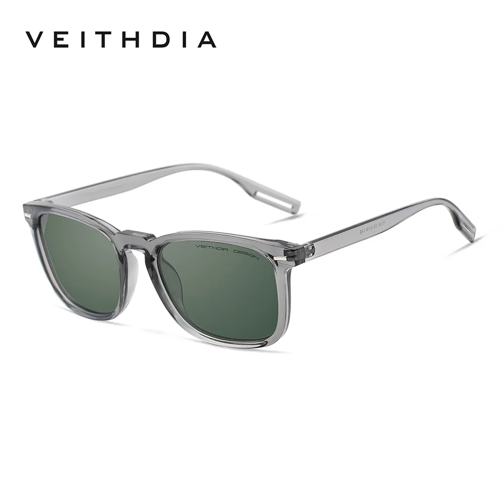 VEITHDIA Mode Klassieke Gepolariseerde Heren Zonnebril, Rijbril Voor Mannen, UV400 Bescherming Meekleurende Zonnebril 7508