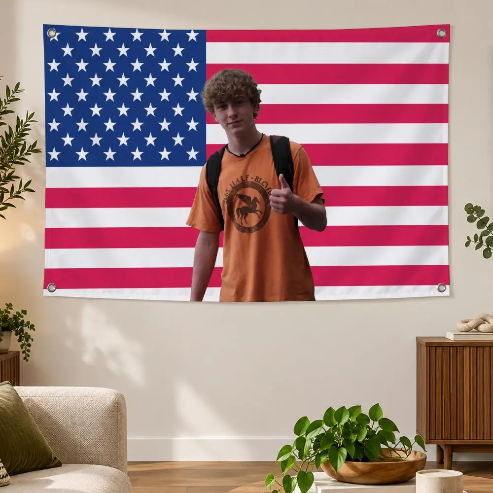 Actor W-Walker Scobell Flags Banner Decor for Bedroom,Garden,Party,Club,Gaming Room,Indoor Outdoor