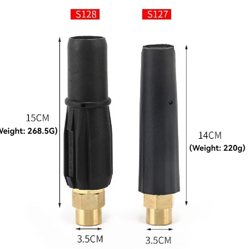 Solid Copper PA Foam Gun Head for Car Washer, High Pressure Fixed Fan Nozzle, Universal Car Washing & Auto Detailing Accessories