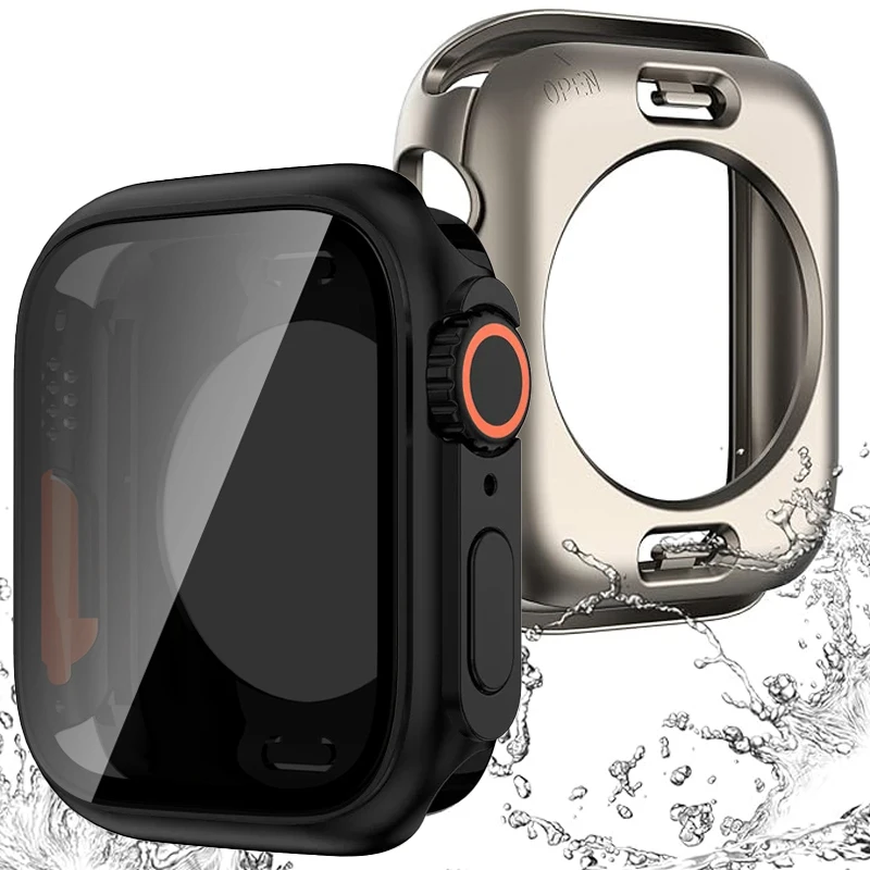 Ochrona prywatności ekranu dla Apple Watch 41MM 40MM 44MM 45MM anty-szpiegowska folia wodoodporne szkło hartowane dla serii 9 8 7 6 se