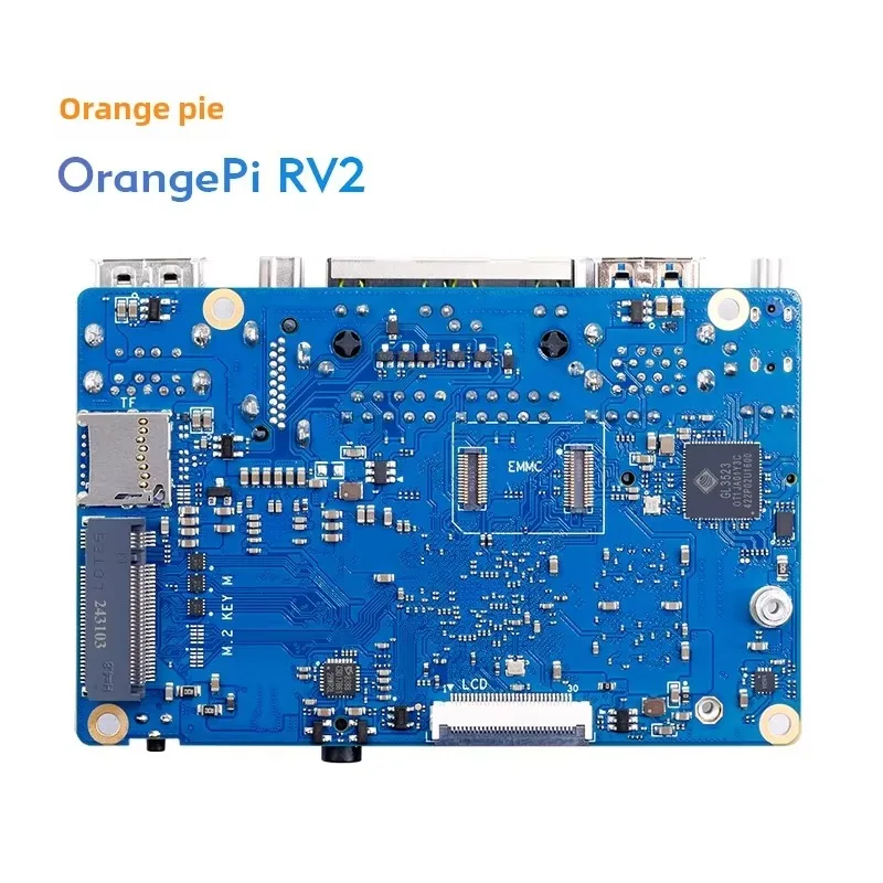 【Hot Sale】Orangepi RV2 Eight-Core Risc-V Architecture Development Board Exclusive For Makers With Dual Network Ports Electronic