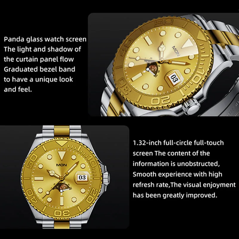 Luxury Smartwatch for Men with AMOLED Screen