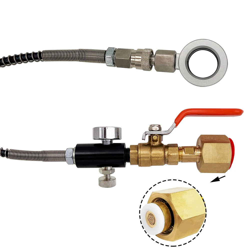 Adaptador de CO2, juego de mangueras para estación de recarga, carbonatador para SodaStream DUO Art Terra, conexión rápida, cilindro, tanque, inflador de dióxido de carbono