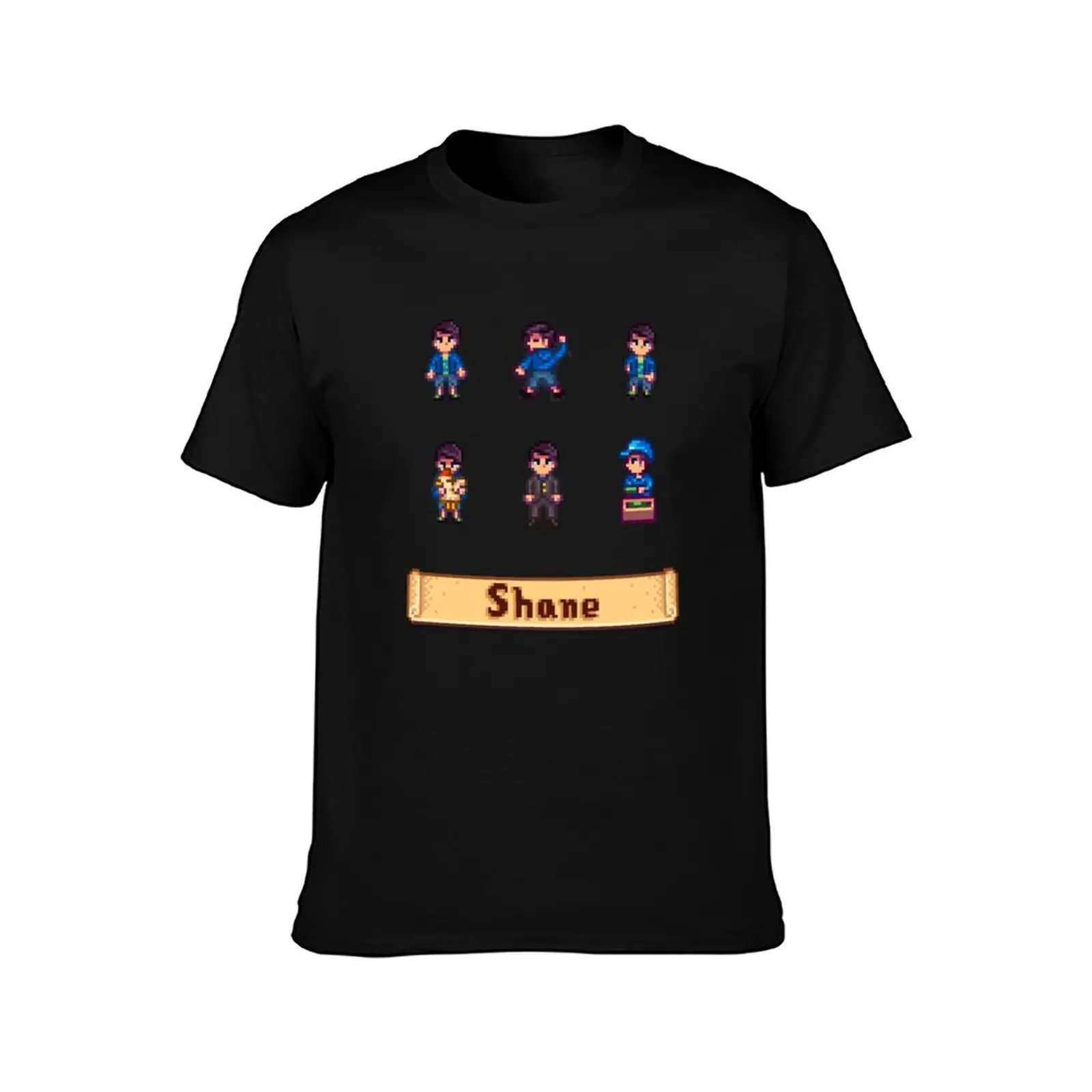 Stardew Valley Sprites - Shane T-Shirt blue archive graphics anime tshirt essential t shirt mens vintage t shirts