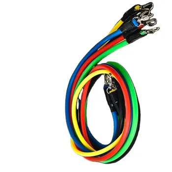 

Color Latex Fitness Resistance Power Band Set with Hook 100 Pounds Rally Value Rubber Resistance Bands 1