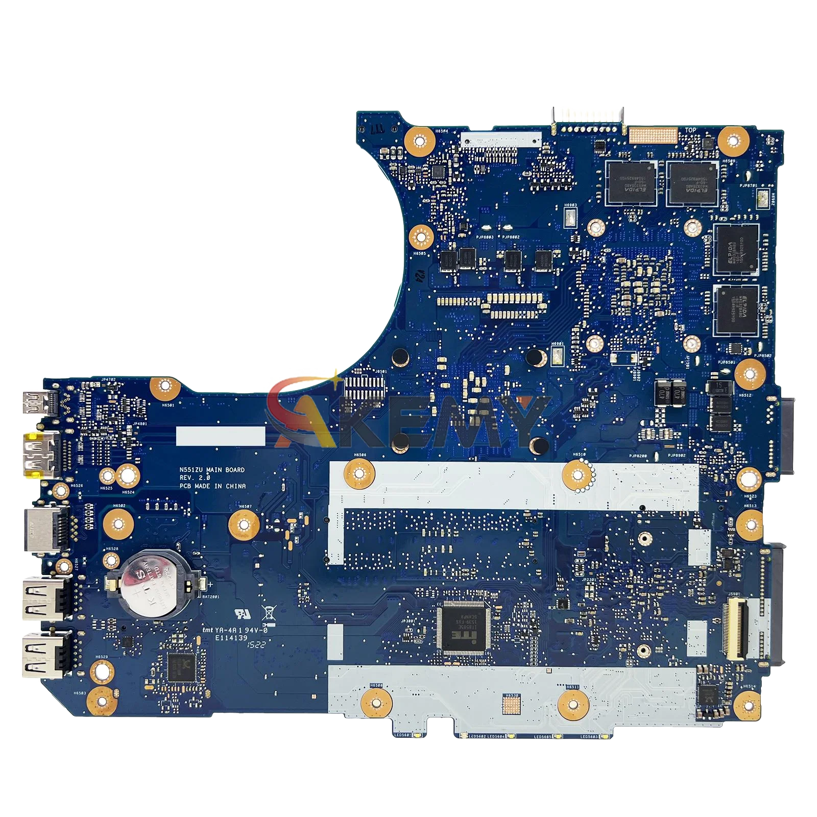 Placa base para ordenador portátil N551ZU para ASUS ROG N551ZU G551Z N551Z placa base para portátil con CPU A8 A10 FX 100% pruebas OK envío rápido stk