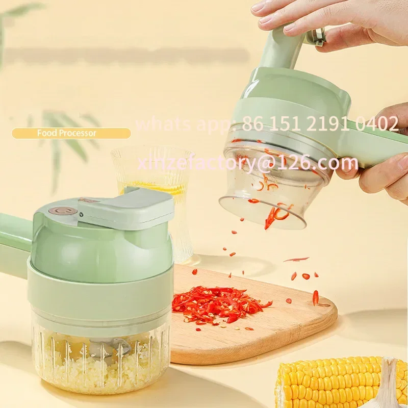 

Customizable Household Vegetable Chopper 1PC Multifunctional Rechargeable Garlic Beater Cooker Peeler Brush Dish Whisk Handheld