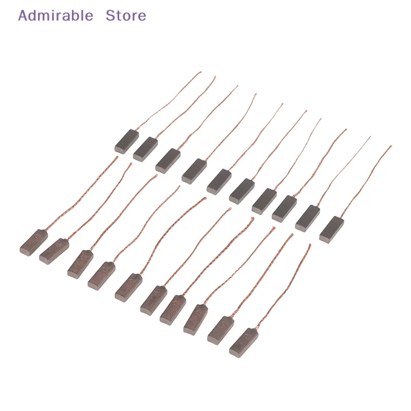 w10pcs 4*6*17mm Electric Car Vehicle Generator Regulator Carbon Brushs for New   Alternator Tools
