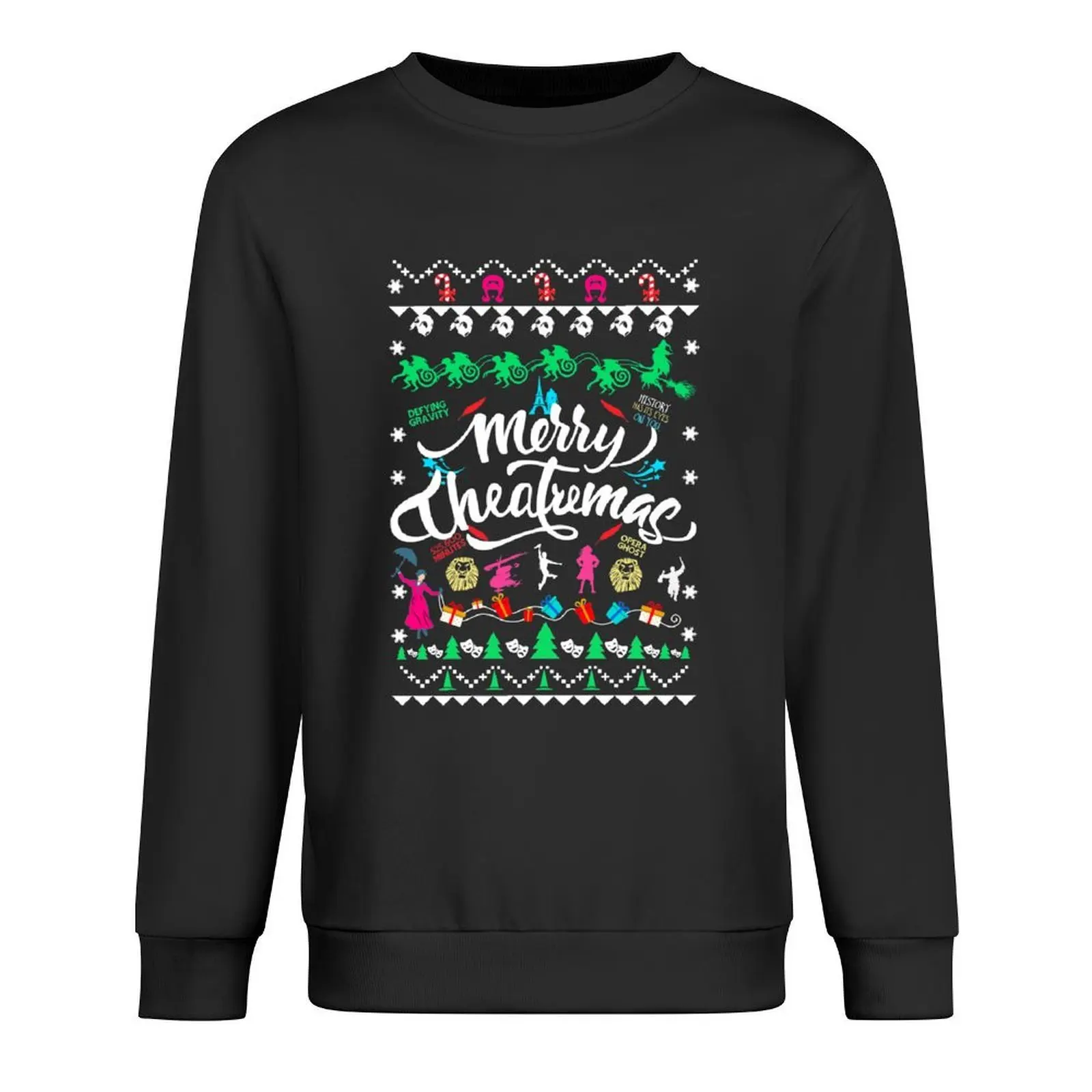 

Broadway Ugly Christmas Sweater Pullover tracksuits men's clothing men's autumn clothes sports sweatshirt man