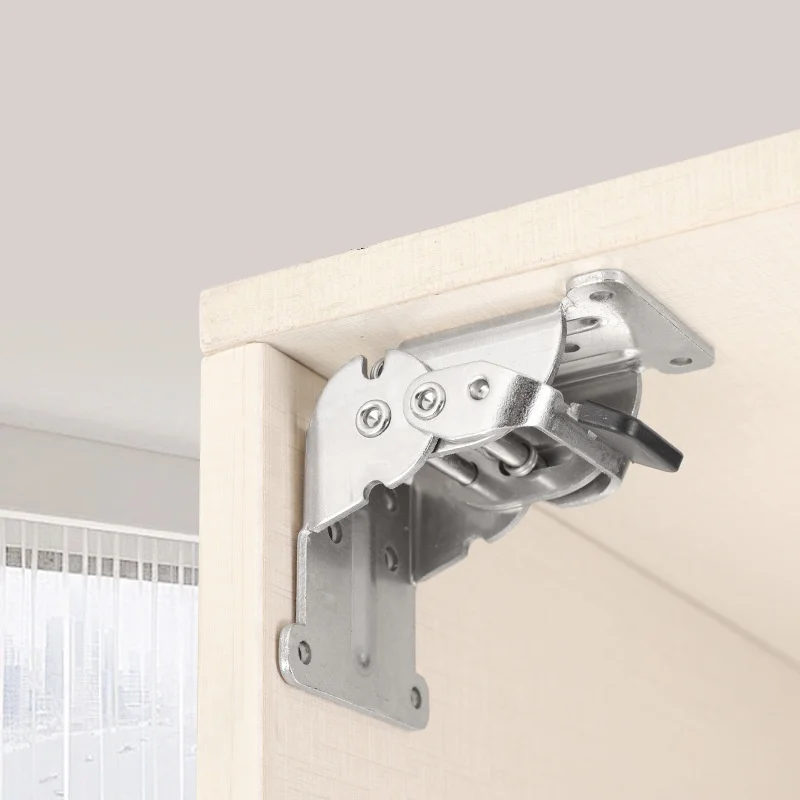 

90-180 Degree Multi-Functional Automatic Folding Hinge Table Bed Leg Connection Support Hinge Extension Hardware Accessories