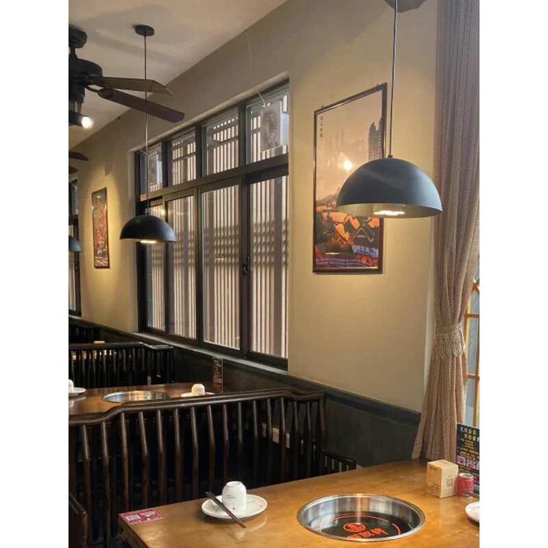 GEW Nordic Retro Industrial Black Ceiling Pendant Lamp E27 Restaurant Dining table Bar Decorative Pendant Lighting Fixture - view 4