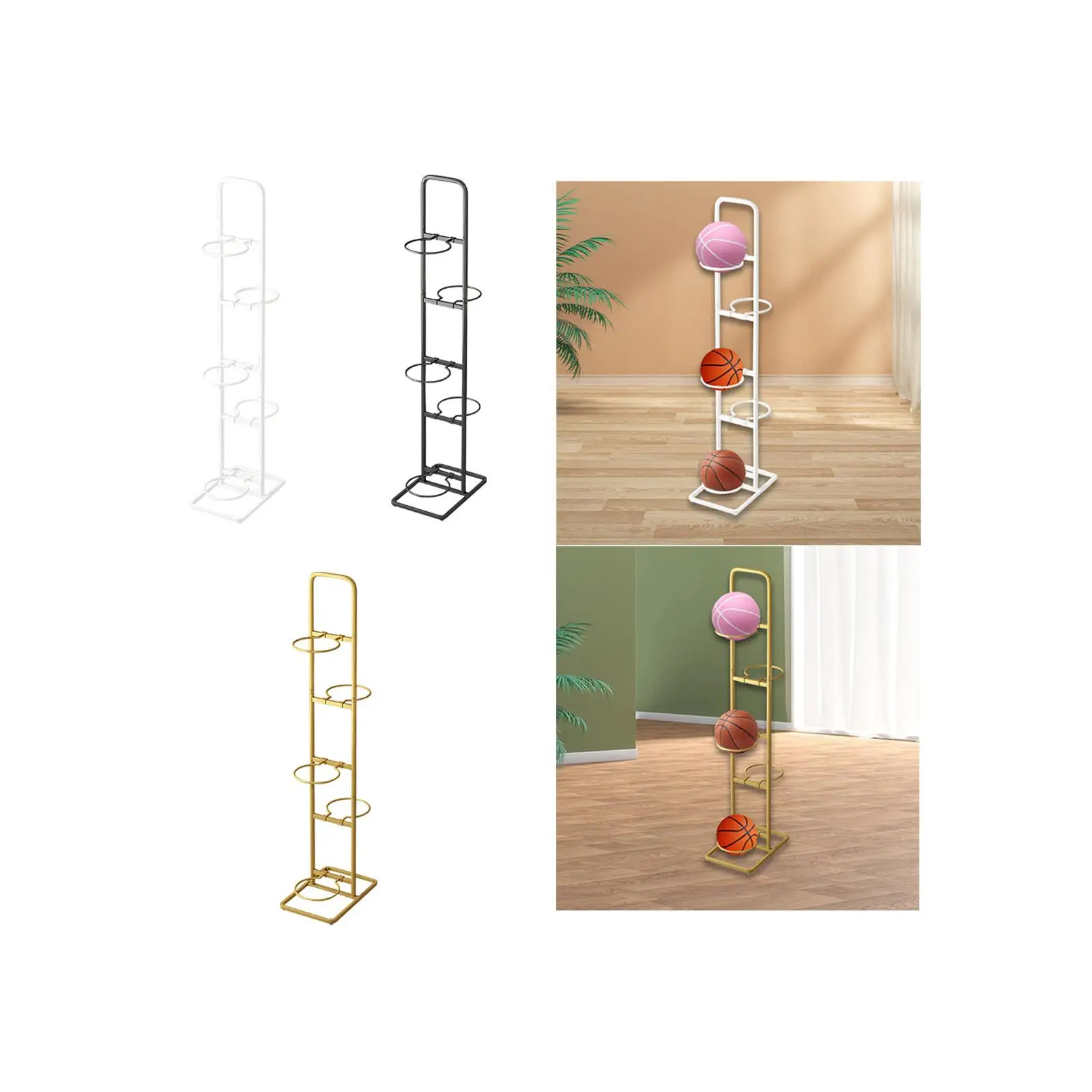 

Стеллаж для хранения баскетбольных мячей, полка для экономии места, футбольная баскетбольная стойка для детского сада, в помещении, на открытом воздухе, гараж, детская комната, дом