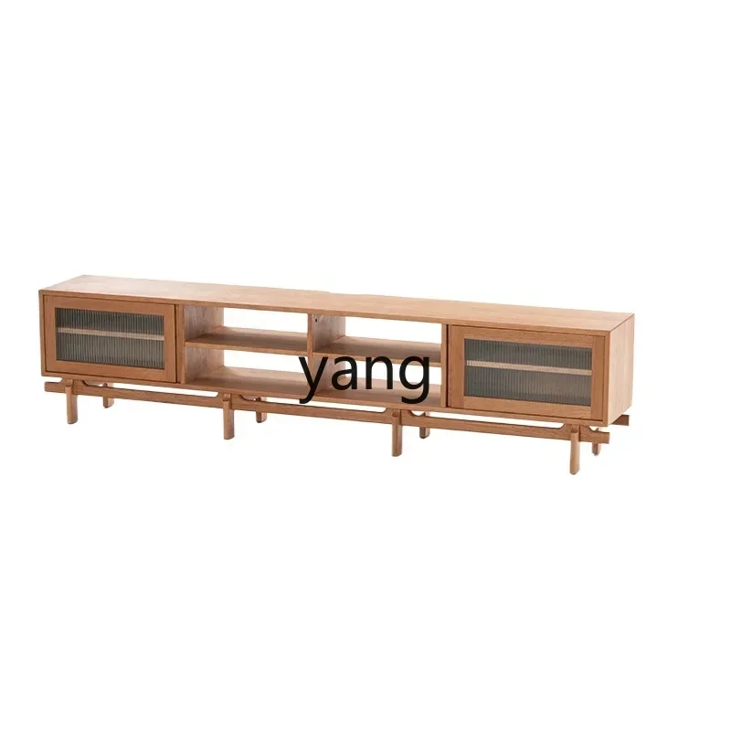 LH solid wood modern simple living room TV side cabinet
