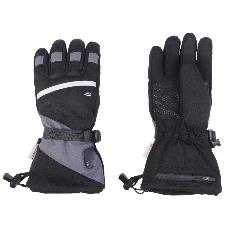 warm wear resistant waterproof screen touch  heated  gloves with  battery