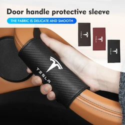 Car Anti-collision Silicone Door Knob Protector Cover For Tesla Model Y 3 S X Roadster Bonina