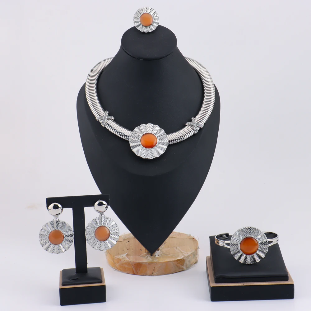 Women's Luxury Wedding Jewelry Accessories Set
