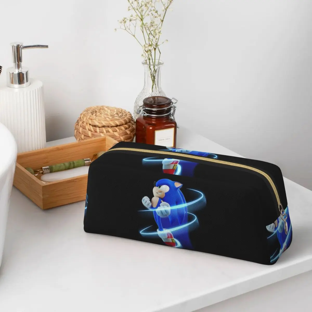 Estuches para lápices Sonic The Hedgehog para estudiantes, caja para bolígrafos escolares, bolsa para lápices de gran capacidad, estuche para lápices, suministros de papelería