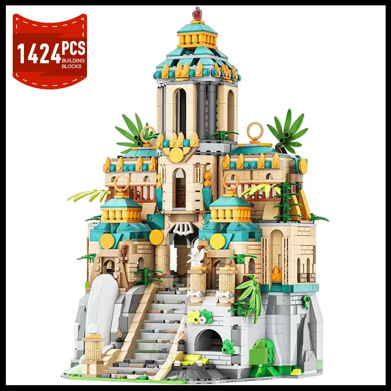 

MOC City Architecture Losted Temple Treasure House Model Building Blocks Movies MOC-172184 Palace Ideas Set Bricks Toys Gifts