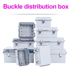 ABS Waterproof Electrical Junction Box With Hasp Outdoor Sealed Switch Power Plastic Enclosure Case Electrical Distribution box