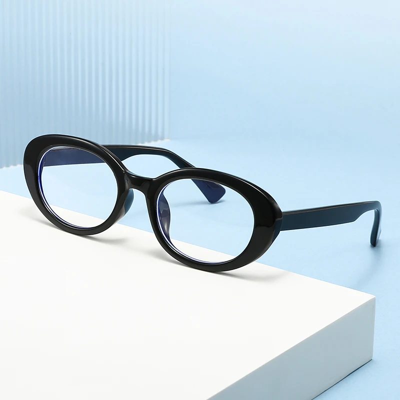 Retro Y2K Kleine Rahmen Oval Brille Rahmen frauen Anti Blaues Licht Gläser Mode Bunte Brillen Einfache Rahmen Brillen