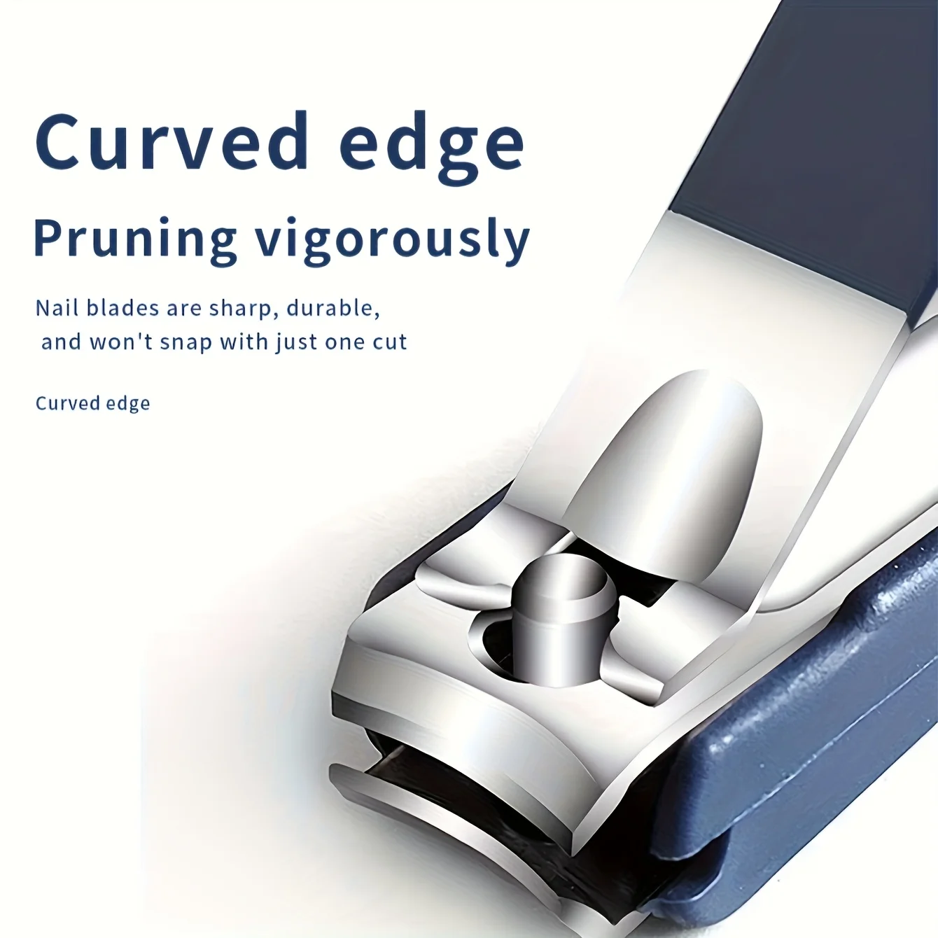Edelstahl Nagelknipser Maniküre Werkzeuge Große Öffnung Nagel Trimmer Anti Splash Design Scharfe Kante Weihnachtsgeschenk – Detail 5