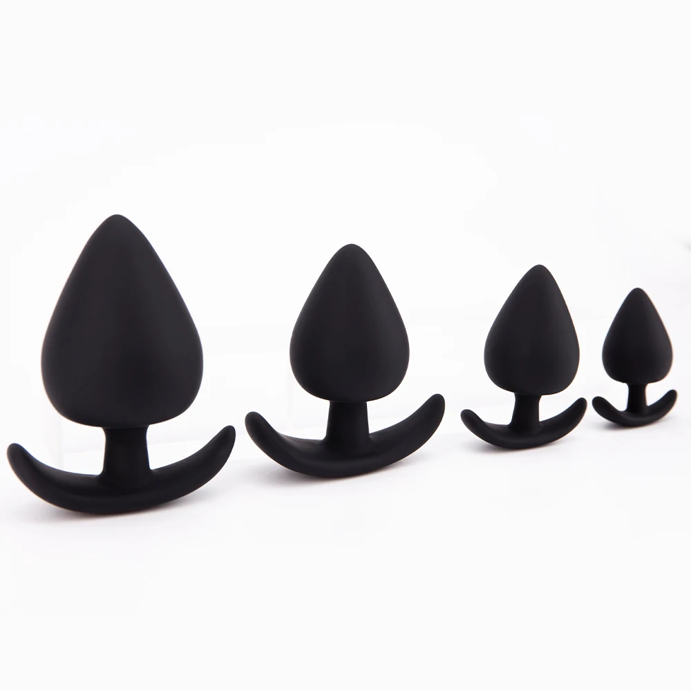 New 4 Sizes Anal Plug Mini Silicone Wearable Butt Plug Stimulator Smaller Anal Sex Toys For Men Women Anus G Spot Massage Dildo