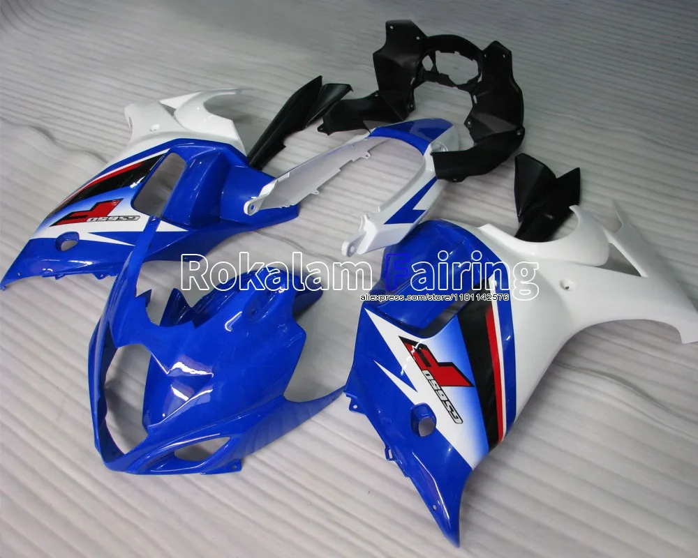 

Body Kits For Suzuki GSX650F 08 09 10 11 12 13 GSX650 F Blue White Aftermarket Bodyworks ABS Motorcycle Fairing Kits