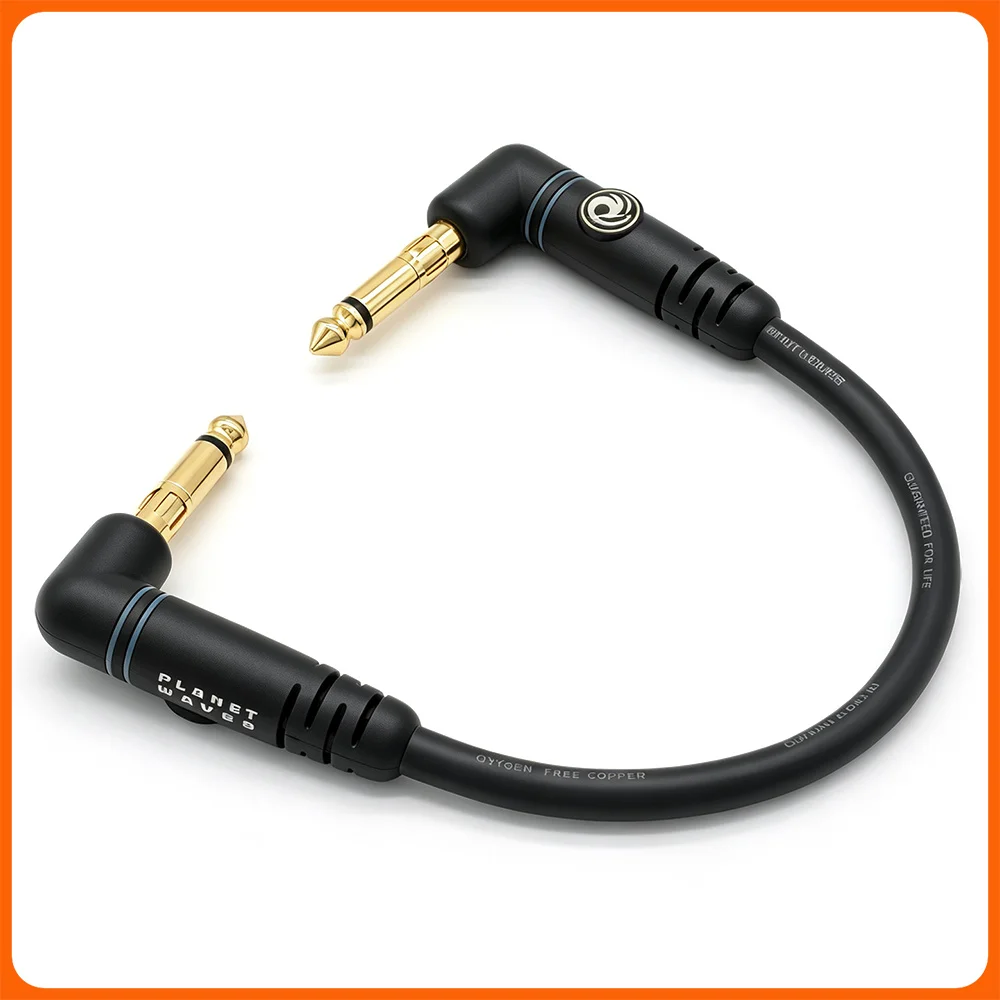 ▲ HIFI Planet Waves PW-PRA-205 Patch audio Cable 2Pack Guitar Instrument Single Pedal Jumper Special Positive Connection Plug