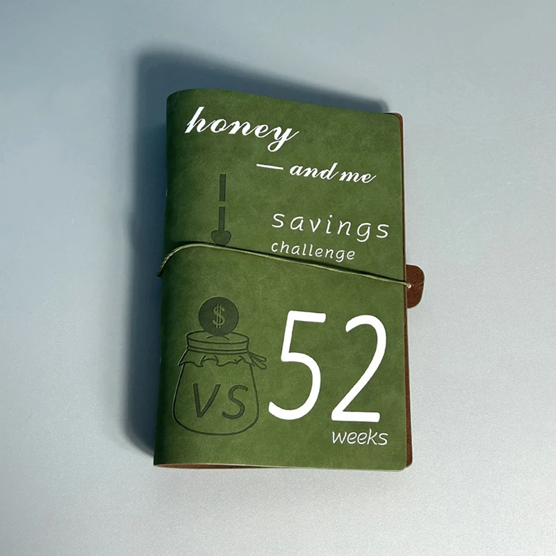 Binders 52-week Couples Challenge Saving Book Six-hole Binders Card Book