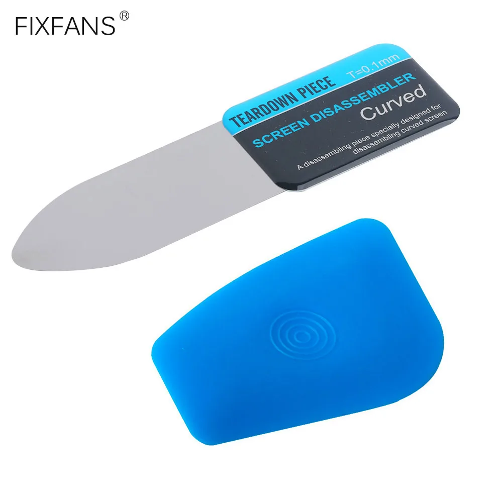 0.1mm Ultra Thin Stainless Steel Opening Tool and Plastic Scraper for Samsung Galaxy Huawei Android Phone Curved Screen Repair