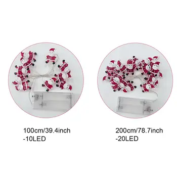 Runto Santa Claus Sněhulák LED Světelný řetězec Vánoční dekorace pro domácí vánoční stromeček Ornament 2025 Navidad dárek 2026 Nový rok 8 nejlepší prodej Novoroční výprodej - №5